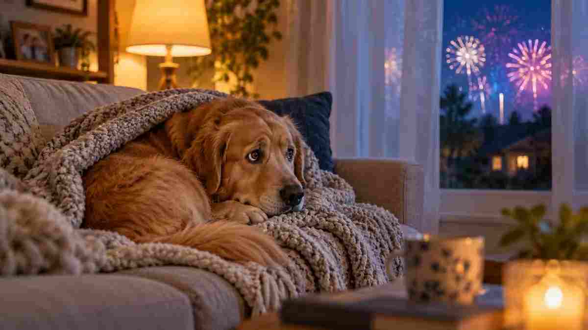 How to Keep Your Dog Calm During Fireworks